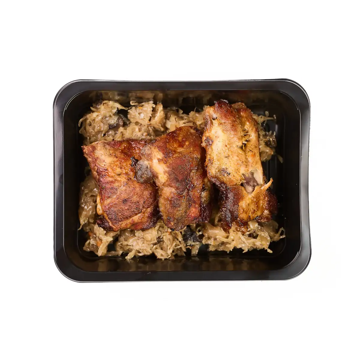 Żeberka na kapuście