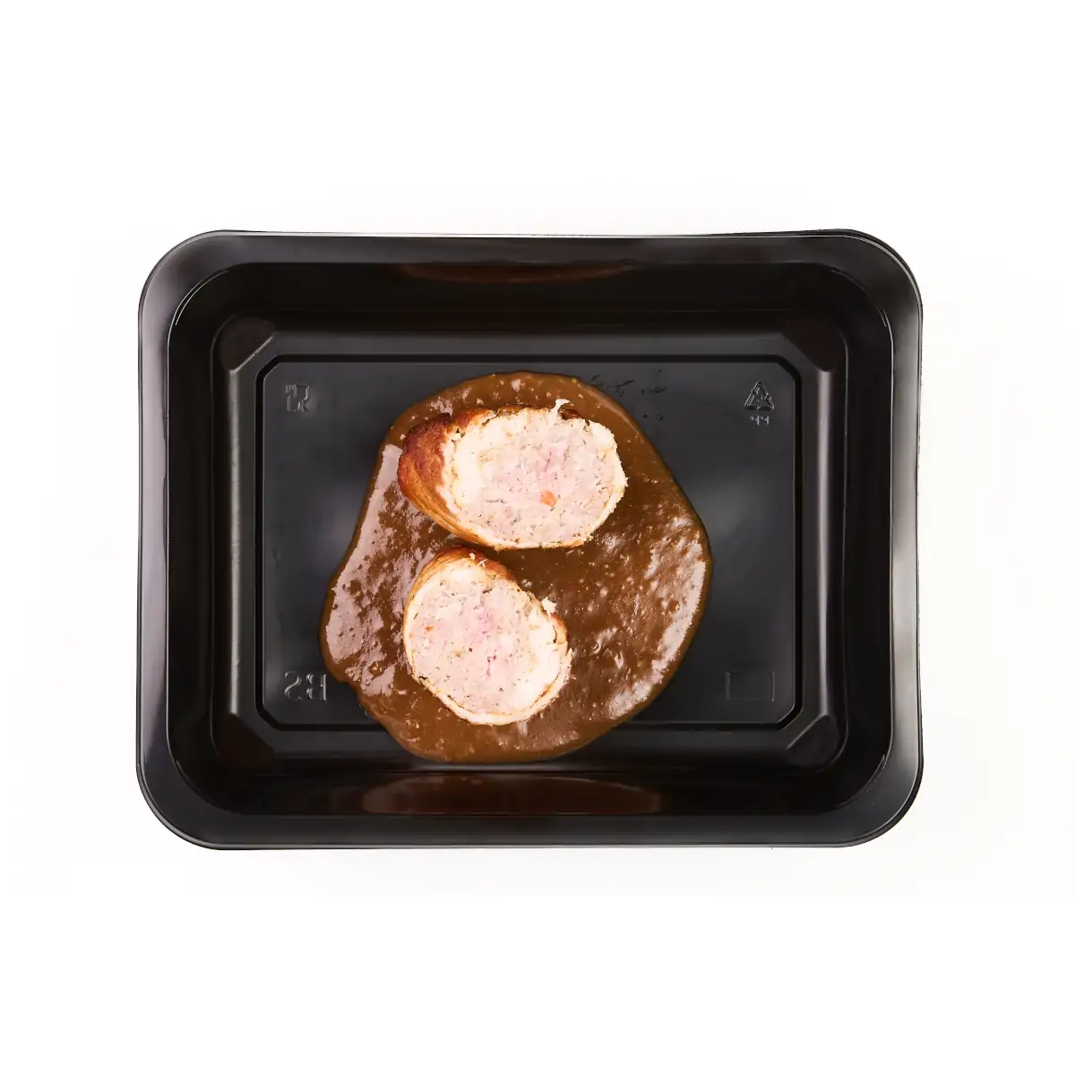 Zraz schabowy z mięsem mielonym